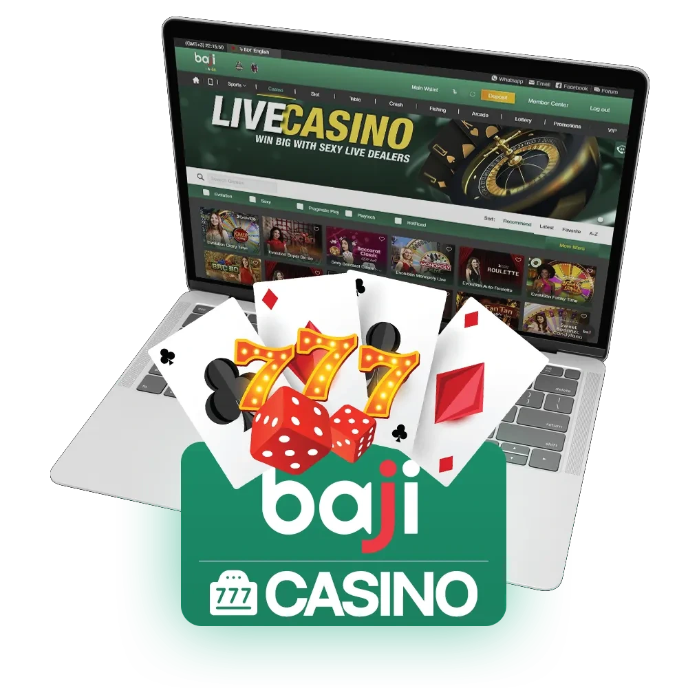 Play your favorite casino games at Baji Live website.