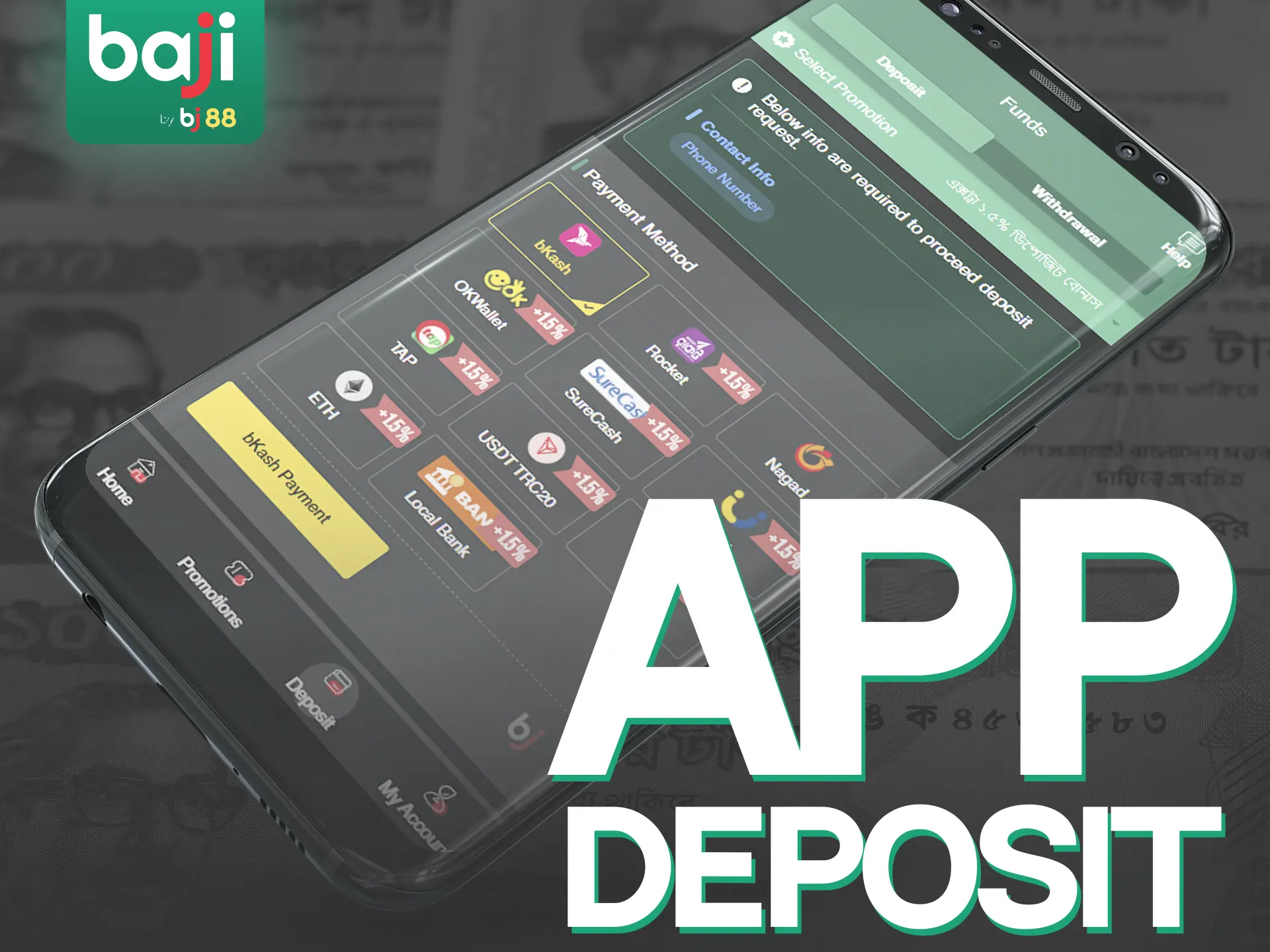 How to make a deposit at Baji Live app.