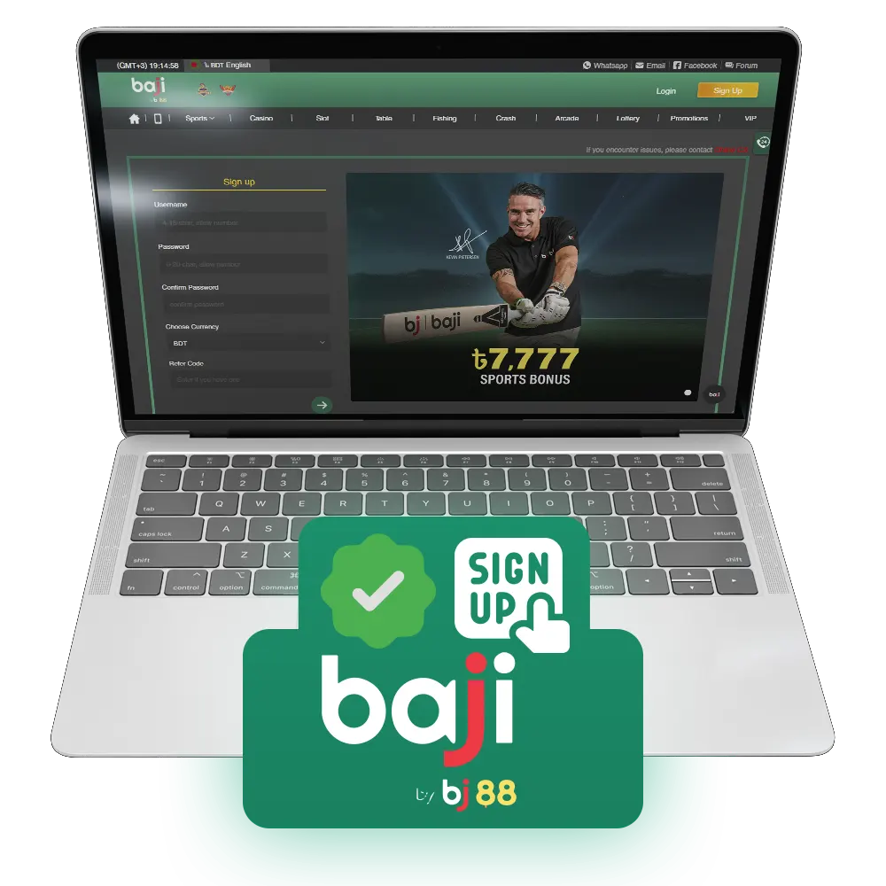 How to register and verify account at Baji Live platform.