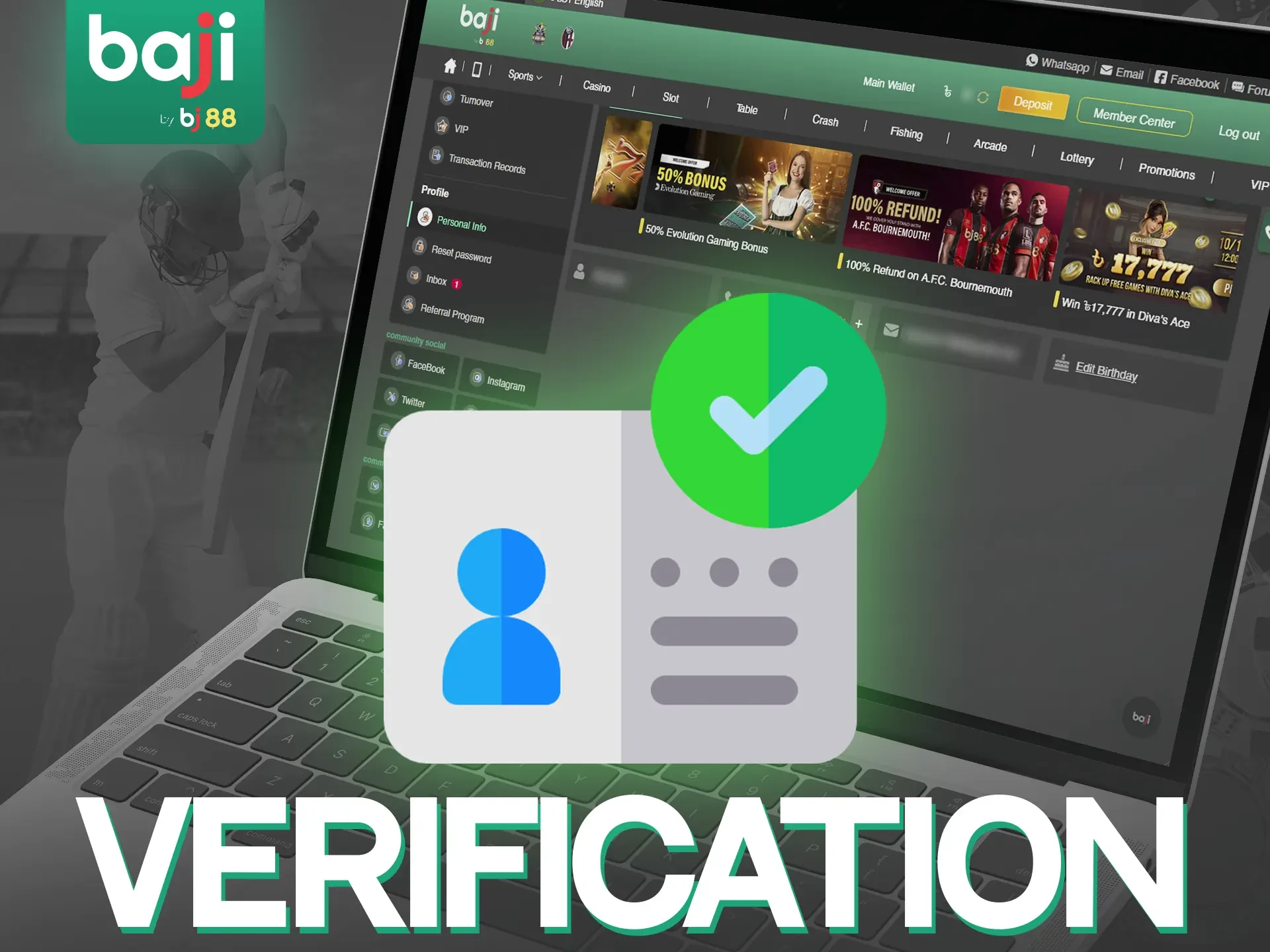 How to verify your account at Baji Live platform.