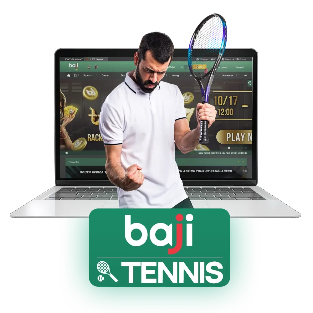 Betting on tennis at Baji Live allows you to connect with your favorite tournaments.