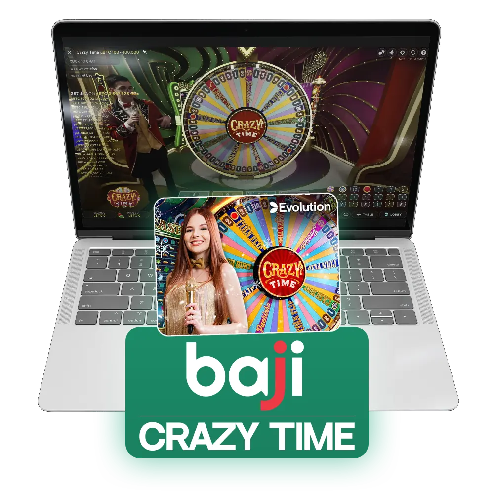 Play Crazy Time at Baji live casino.