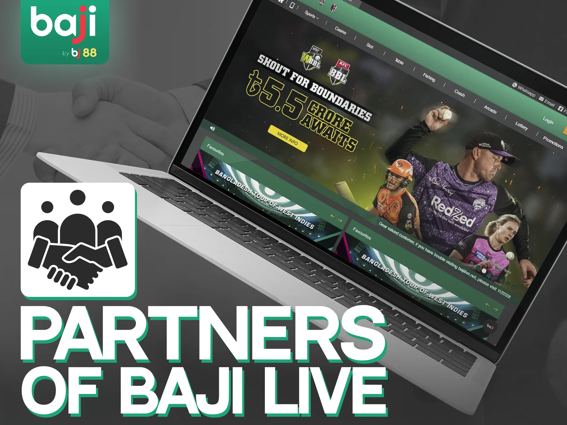 Learn more about Baji Live's partners.