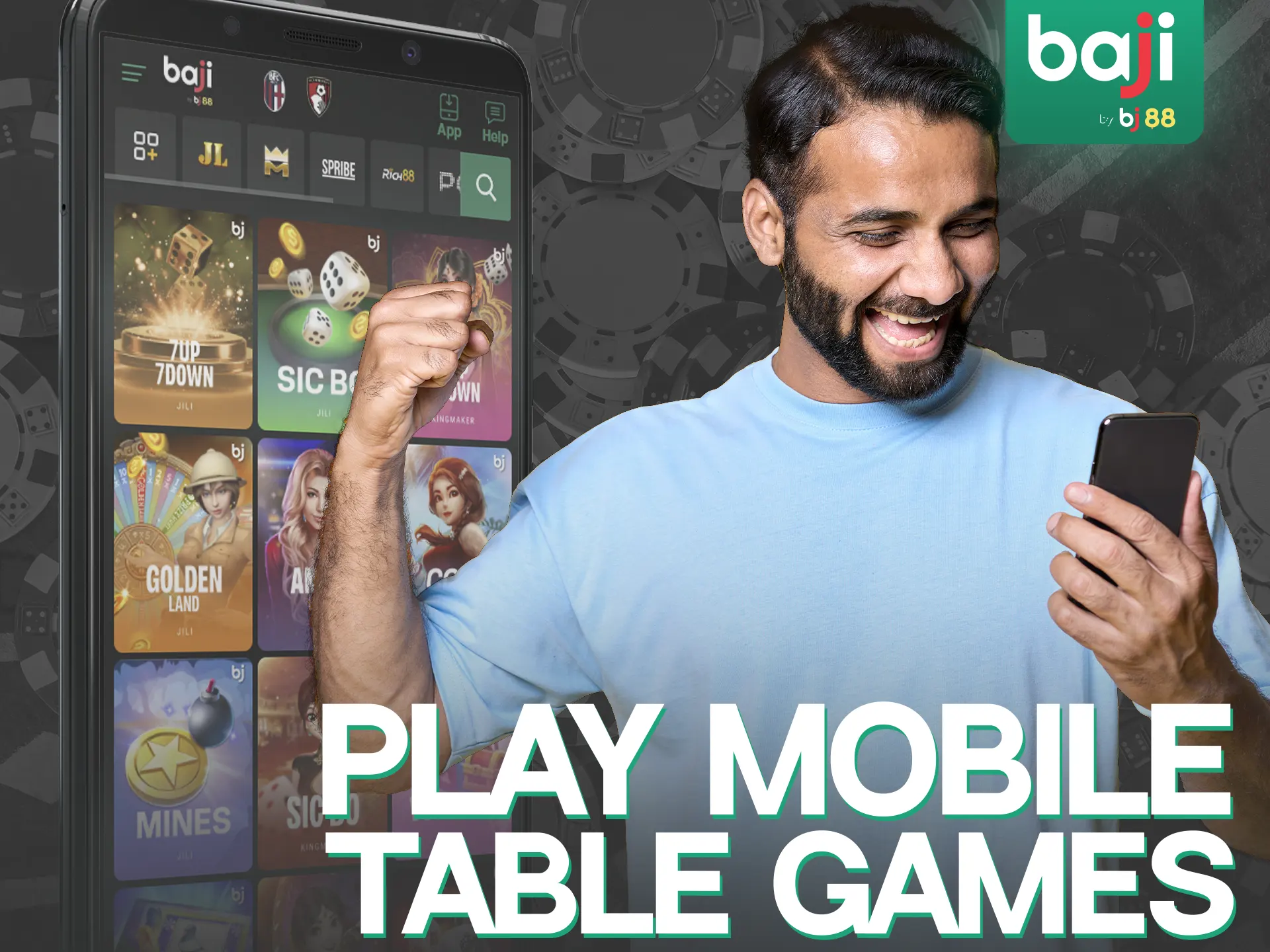 Play Baji Live table games on mobile app.