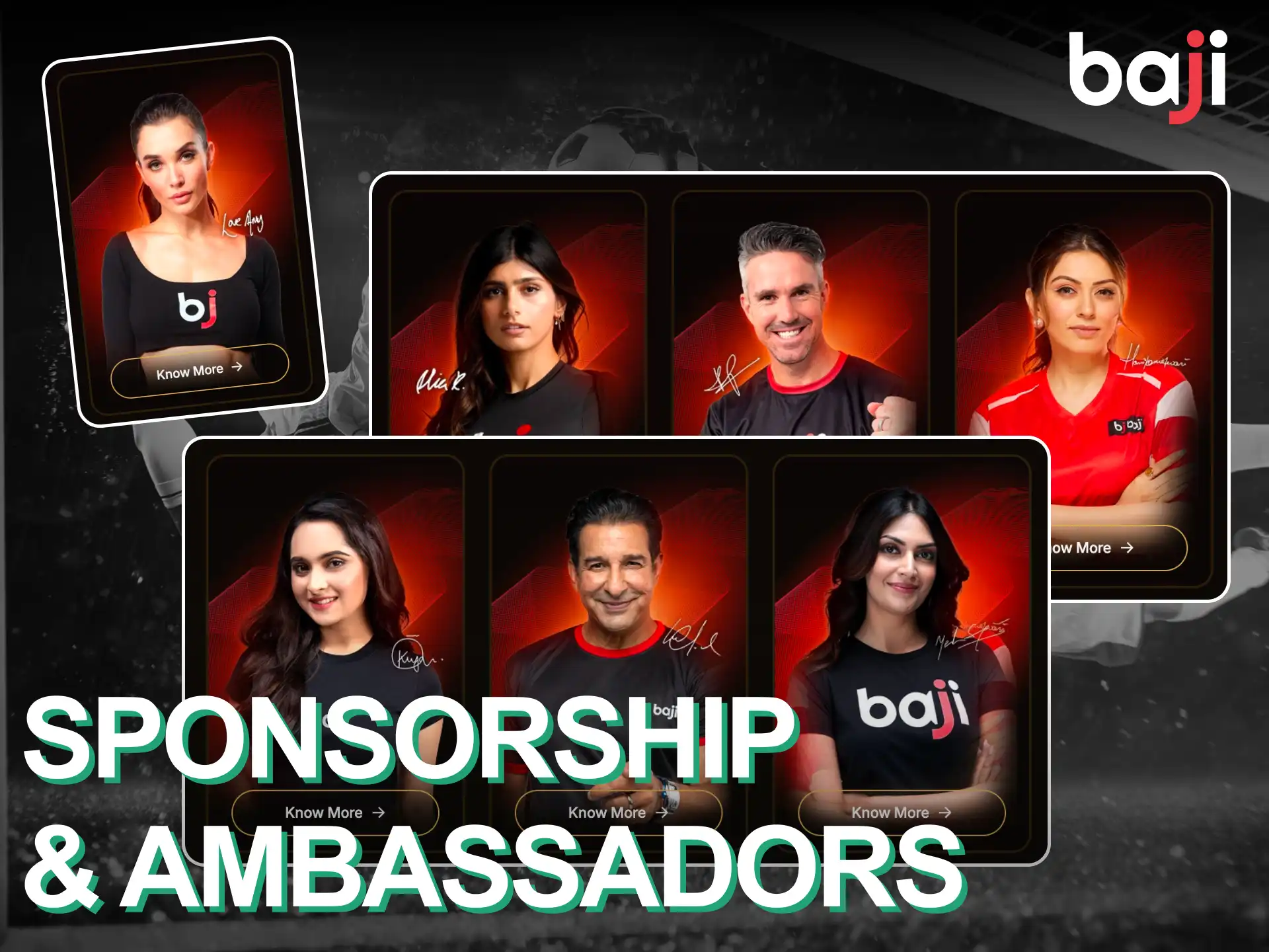 Learn more about Baji's ambassador and sponsors.