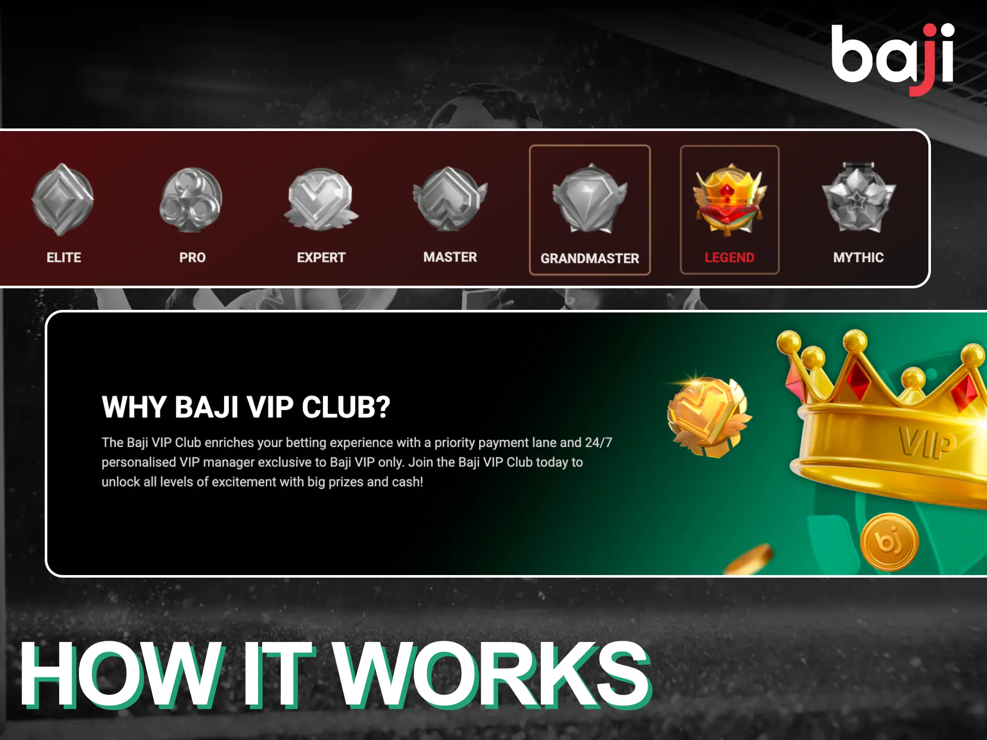 Start to earn with Baji VIP Program.