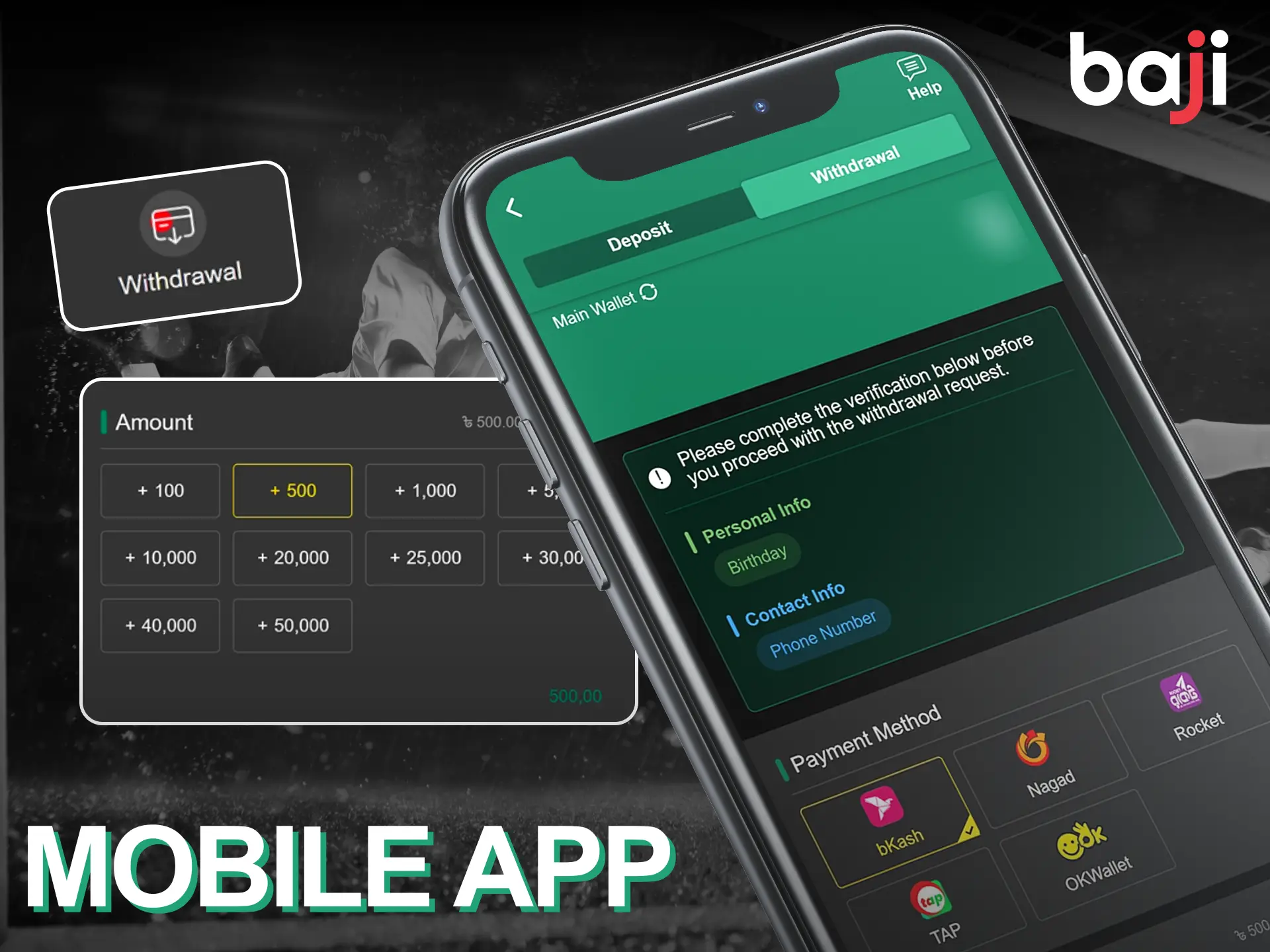How to withdraw money at Baji Live app.