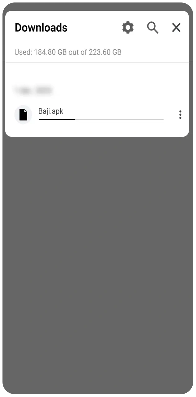Allow the Baji Live app downloading process to start.