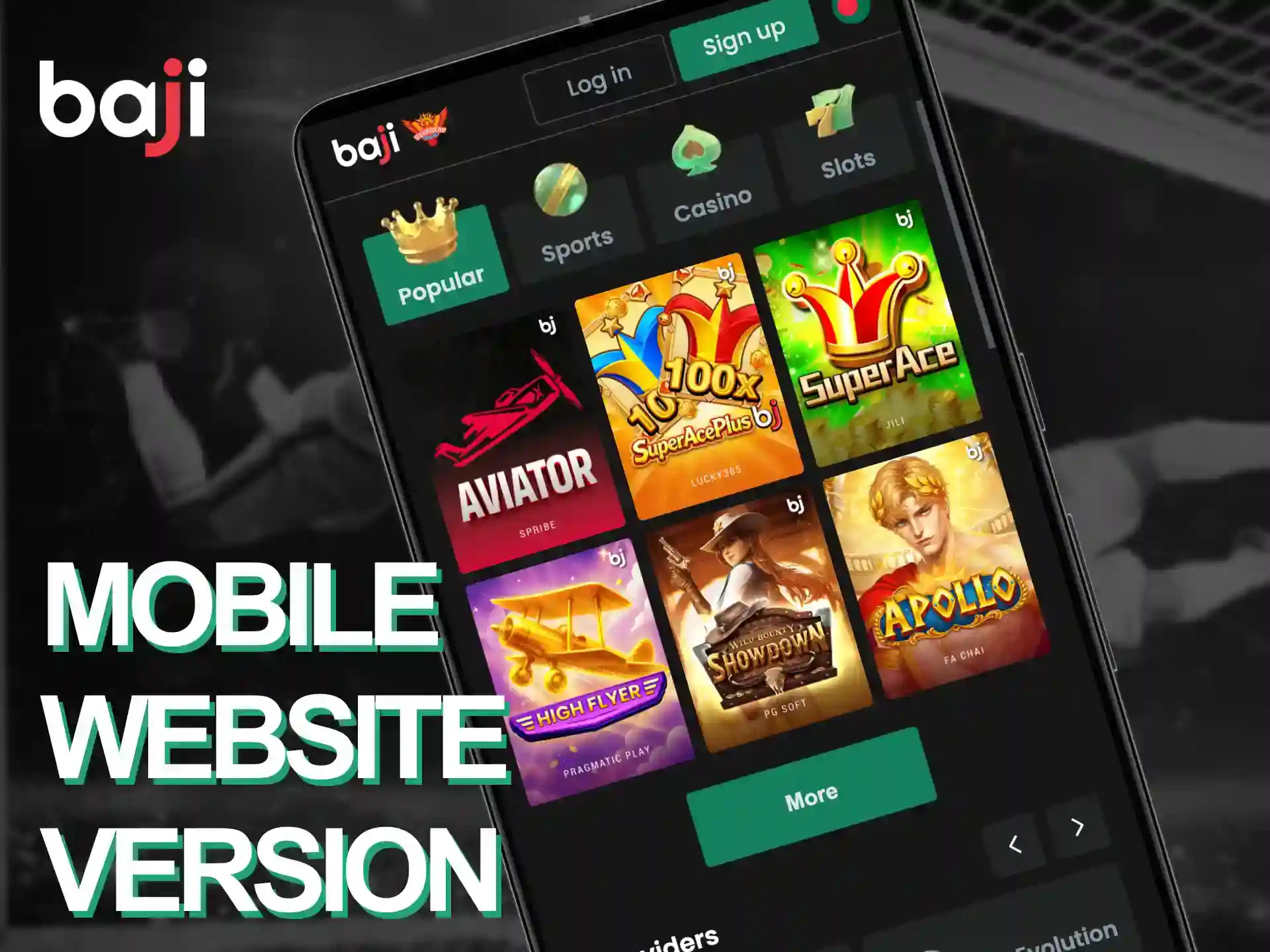 You can use mobile website version of Baji Live platform.